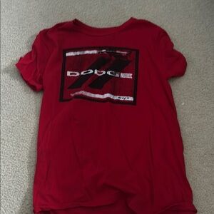 Red Dodge Shirt with Graphic Design sz Large